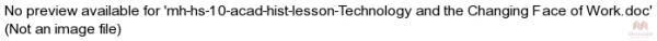 mh-hs-10-acad-hist-lesson-Technology and the Changing Face of Work.doc