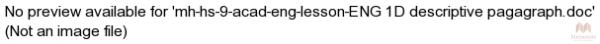 mh-hs-9-acad-eng-lesson-ENG 1D descriptive pagagraph.doc