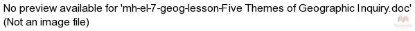mh-el-7-geog-lesson-Five Themes of Geographic Inquiry.doc