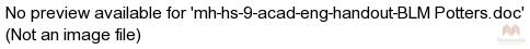 mh-hs-9-acad-eng-handout-BLM Potters.doc