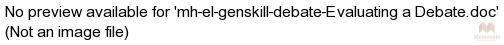 mh-el-genskill-debate-Evaluating a Debate.doc