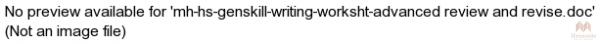 mh-hs-genskill-writing-worksht-advanced review and revise.doc