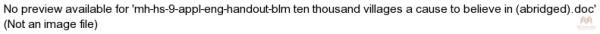 mh-hs-9-appl-eng-handout-blm ten thousand villages a cause to believe in (abridged).doc