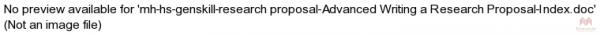 mh-hs-genskill-research proposal-Advanced Writing a Research Proposal-Index.doc