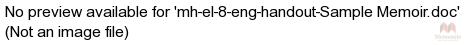 mh-el-8-eng-handout-Sample Memoir.doc
