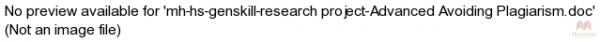 mh-hs-genskill-research project-Advanced Avoiding Plagiarism.doc